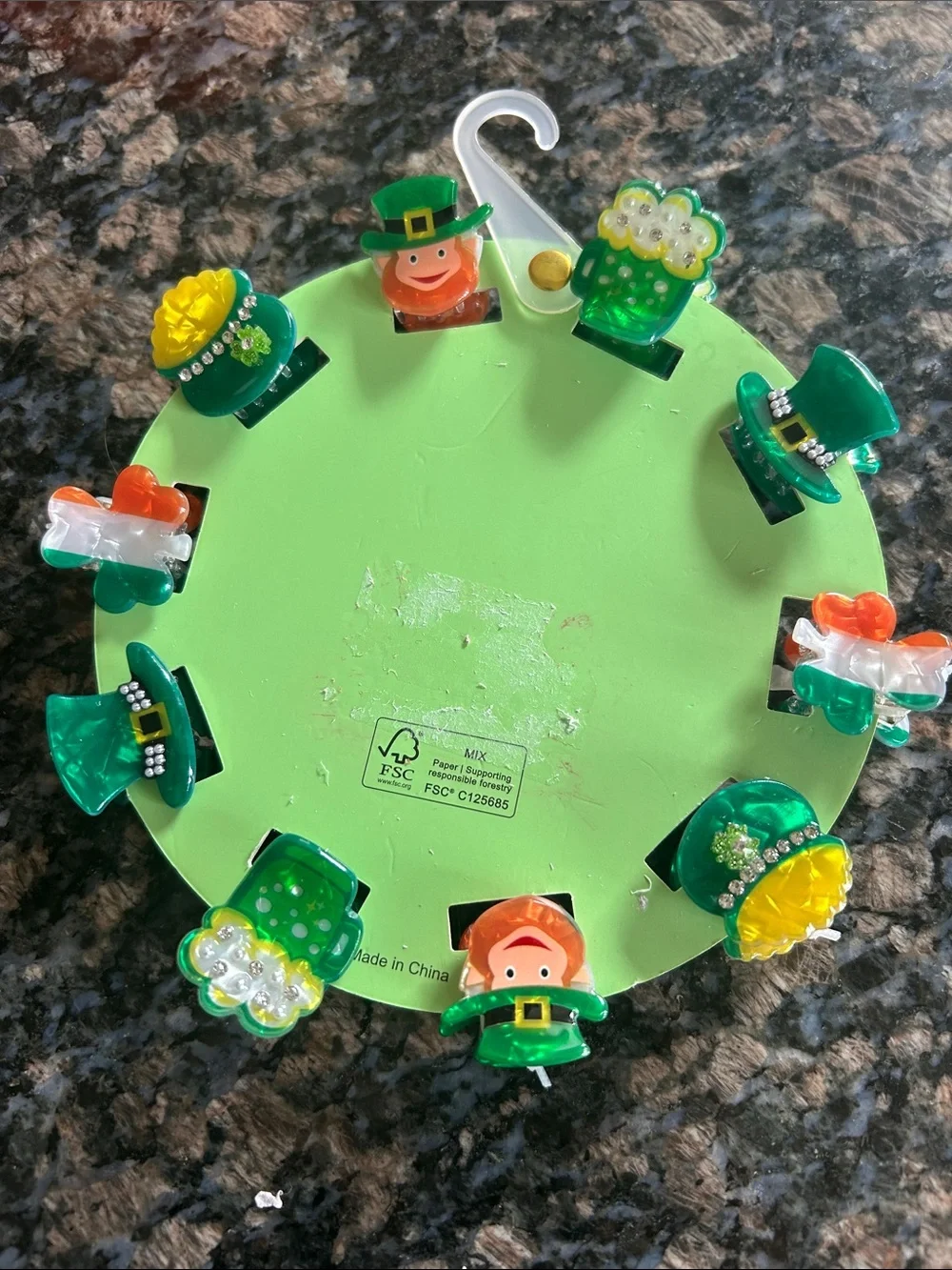 PIPER -K ST PATRICKS DAY KIDS HAIR CLIPS NWT